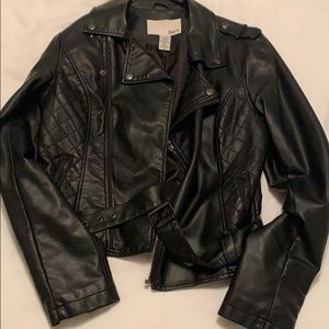 Bar III faux leather jacket